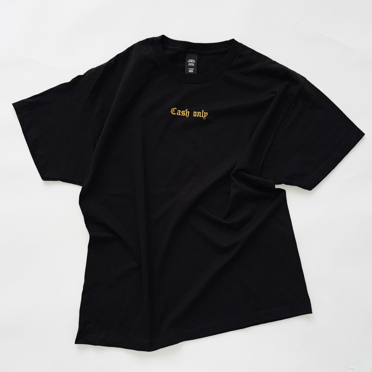 IMT embroidered cash only tee BK