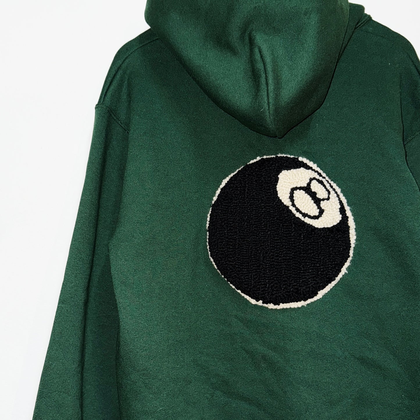 IMT hand knitted patch hoodie 8ball
