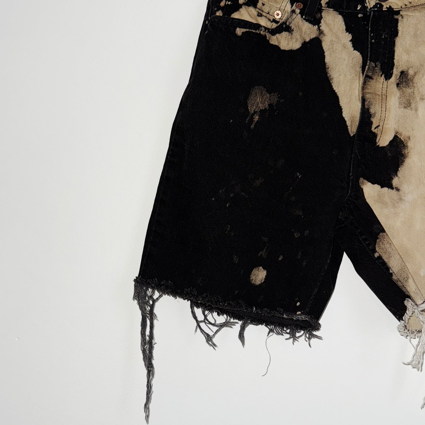 IMT REWORKED acid washed Levi’s denim shorts