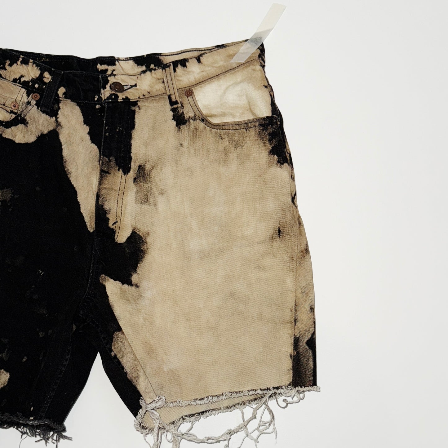 IMT REWORKED acid washed Levi’s denim shorts