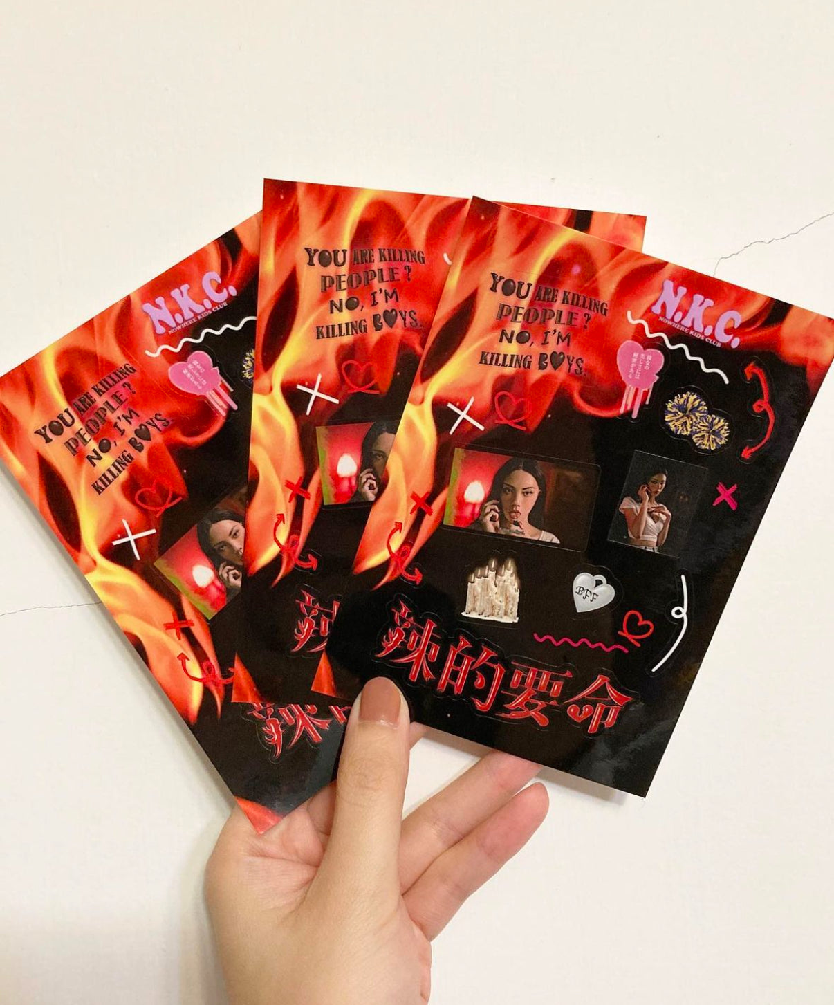 Nowhere kids club hot as fuck sticker set