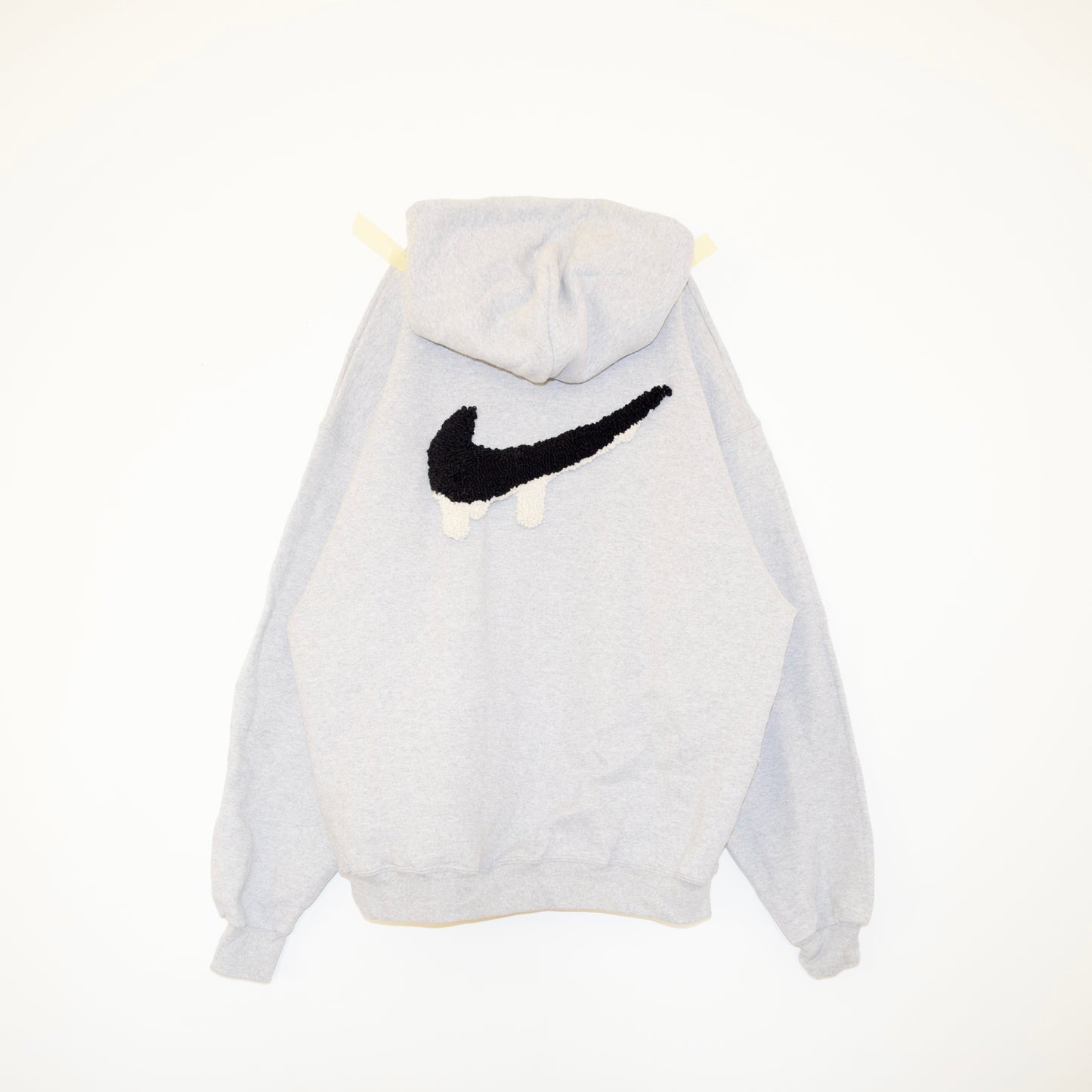 IMT Hand knitted patch hoodie swoosh