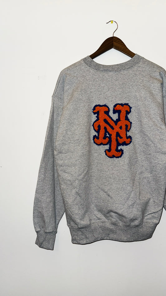 IMT hand knitted patch crewneck Mets
