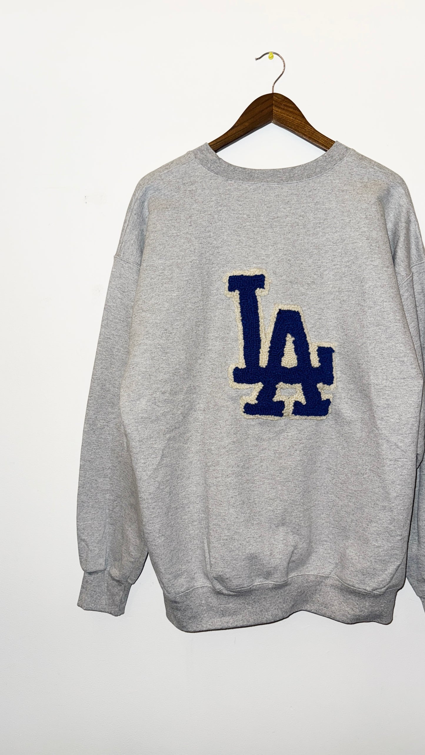 IMT 1/1 hand knitted patch crewneck LA