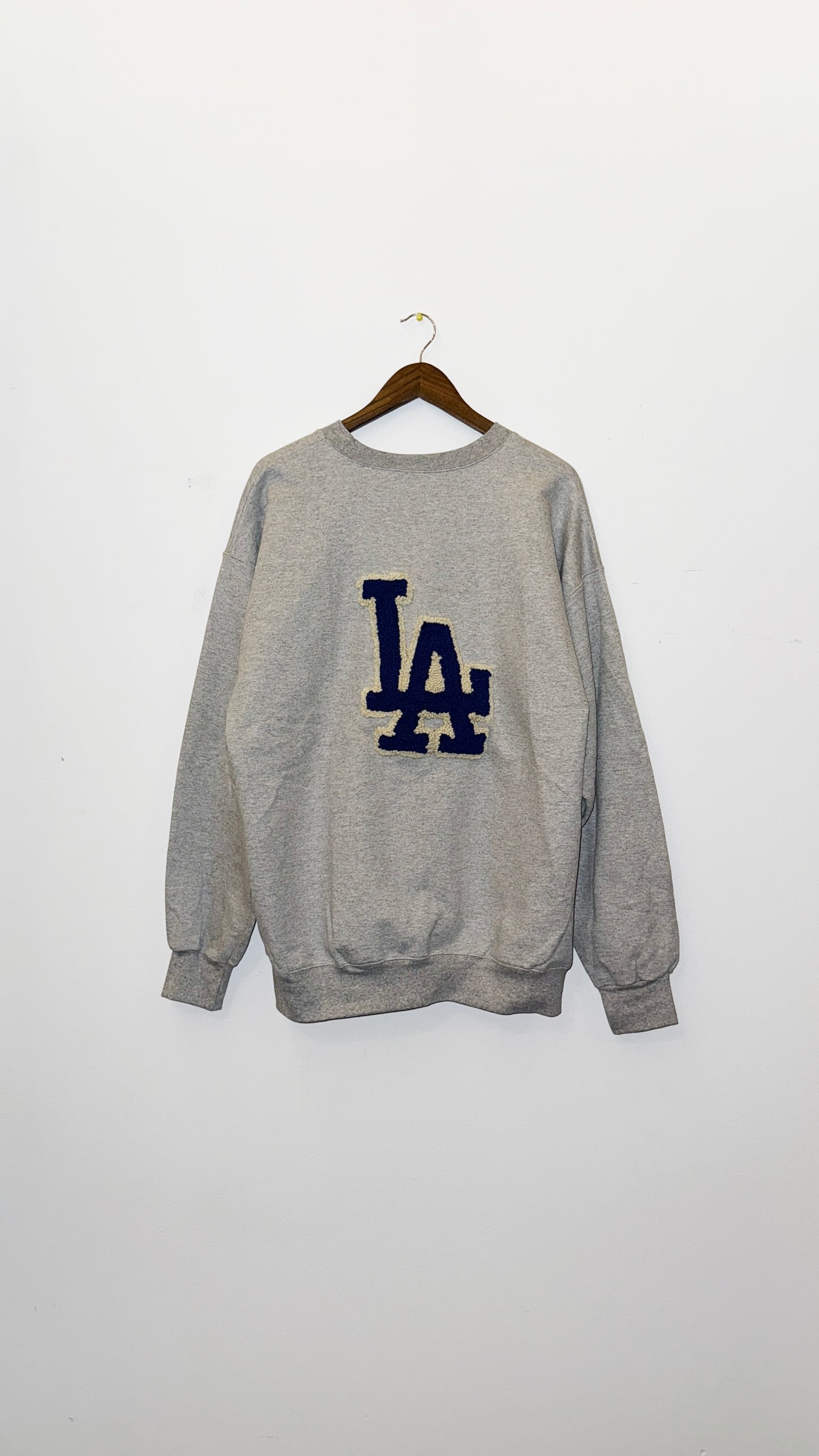 IMT 1/1 hand knitted patch crewneck LA
