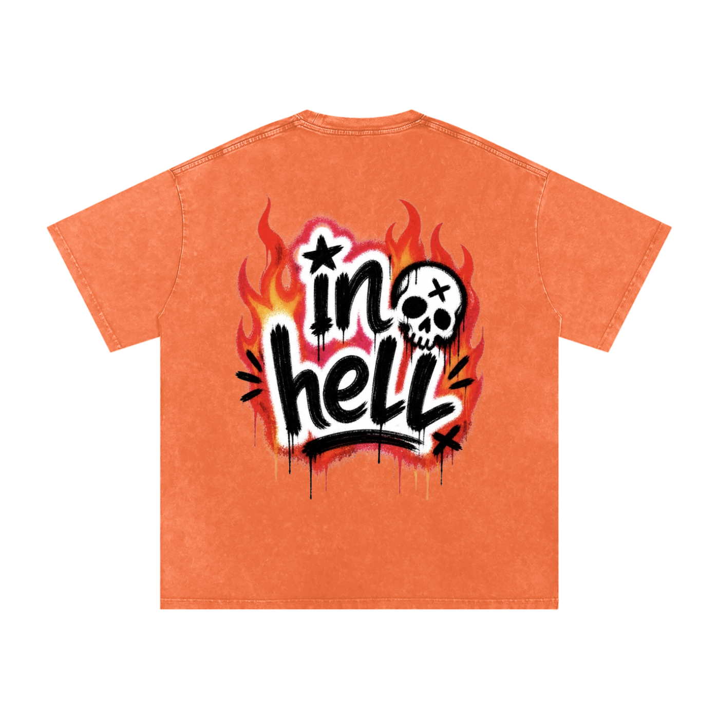 *NEW* Wish you well in hell T orange