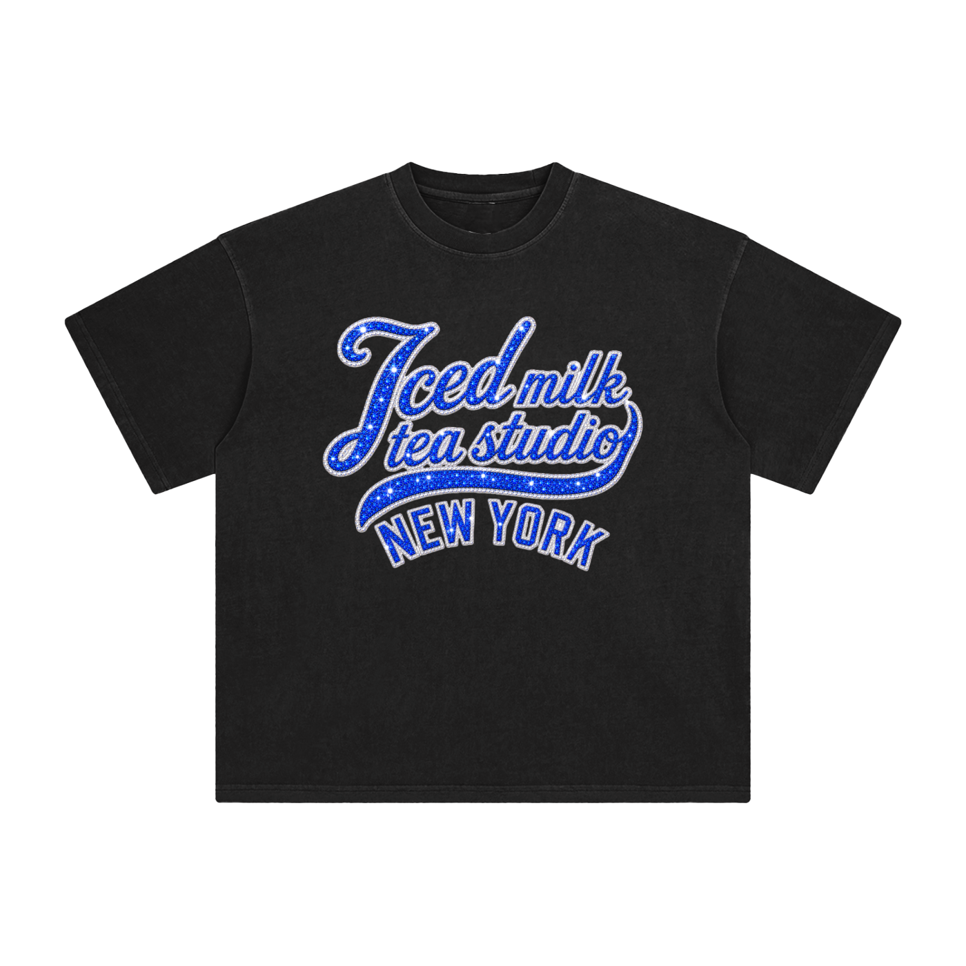 *NEW* Iced milk tea studio diamond T black