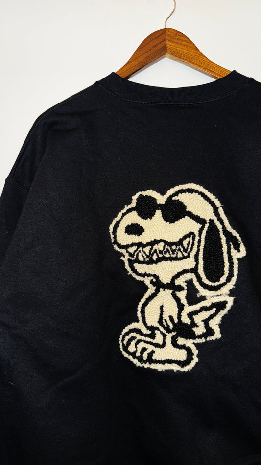 IMT hand knitted patch crewneck snoopyyy