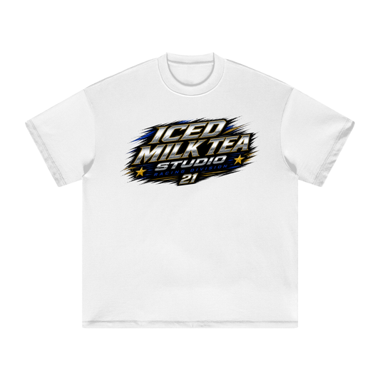 *NEW* Iced milk tea studio racing T white