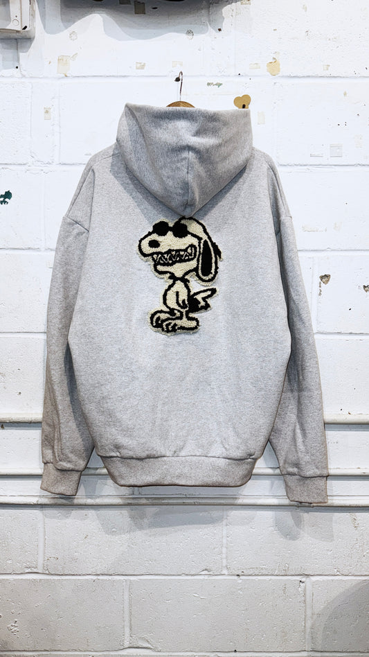 IMT 1/1 hand knitted patch hoodie snoopyyy