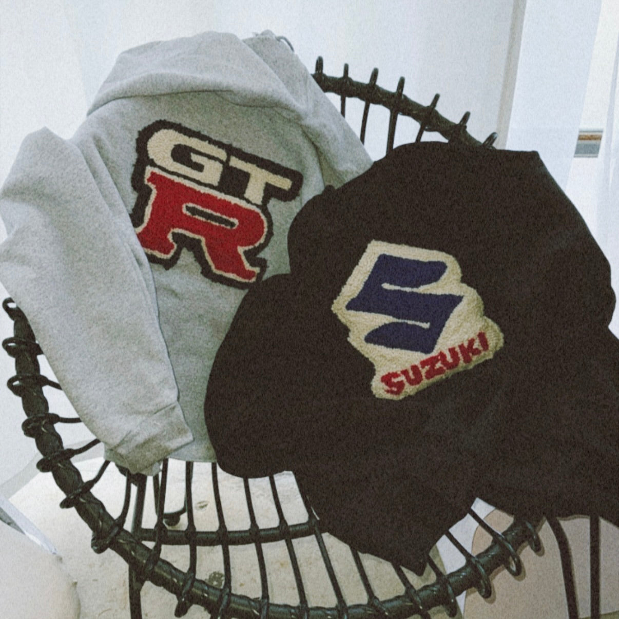 IMT hand knitted patch Crewneck Suzuki
