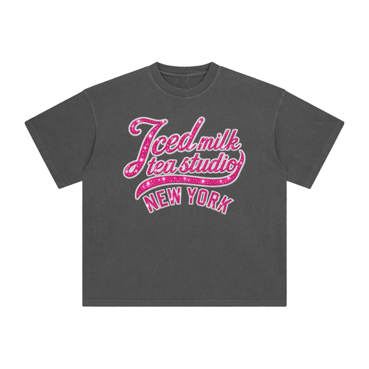 *NEW* Iced milk tea studio diamond T grey