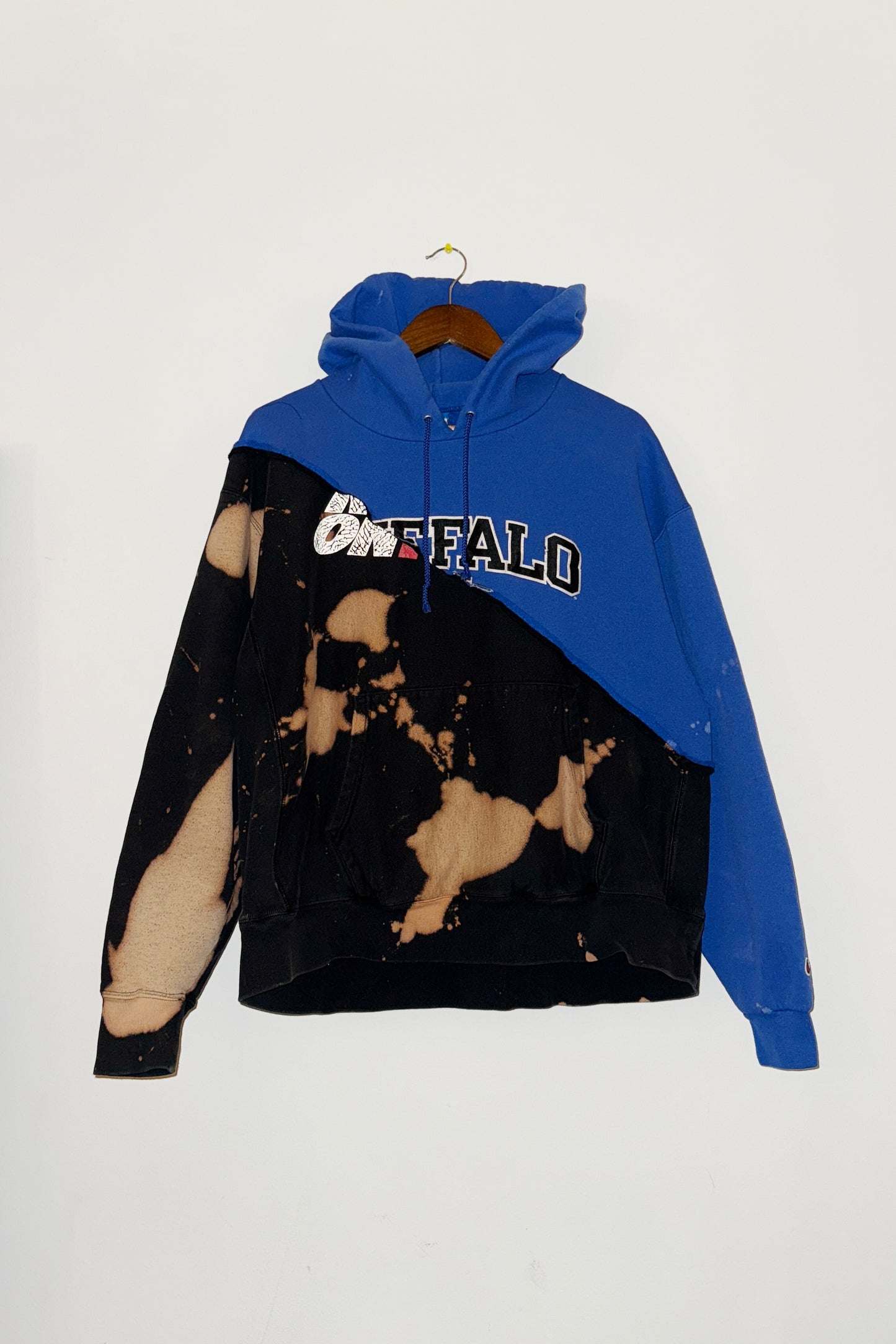 1/1 Reworked vintage hoodie blu