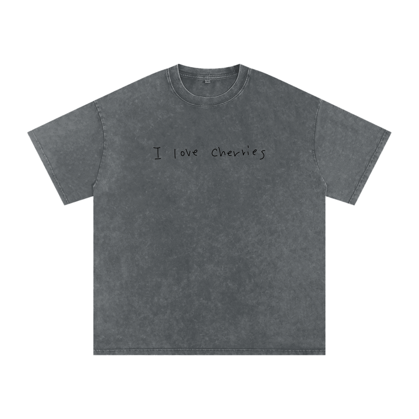 I love cherries tee grey