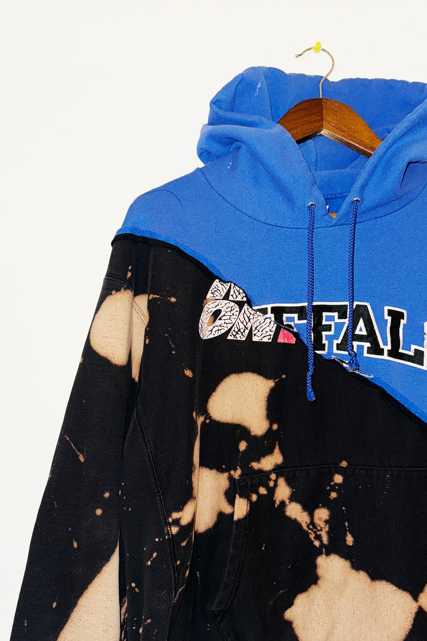 1/1 Reworked vintage hoodie blu