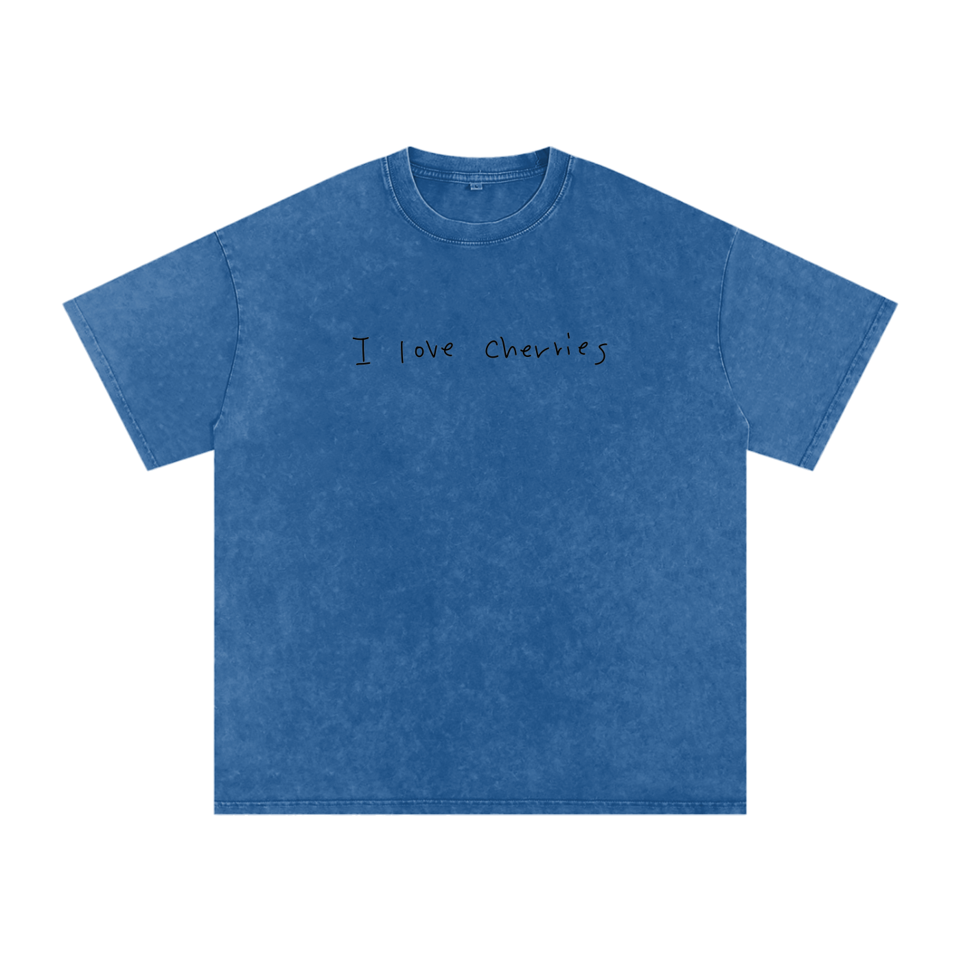 I love cherries tee blue