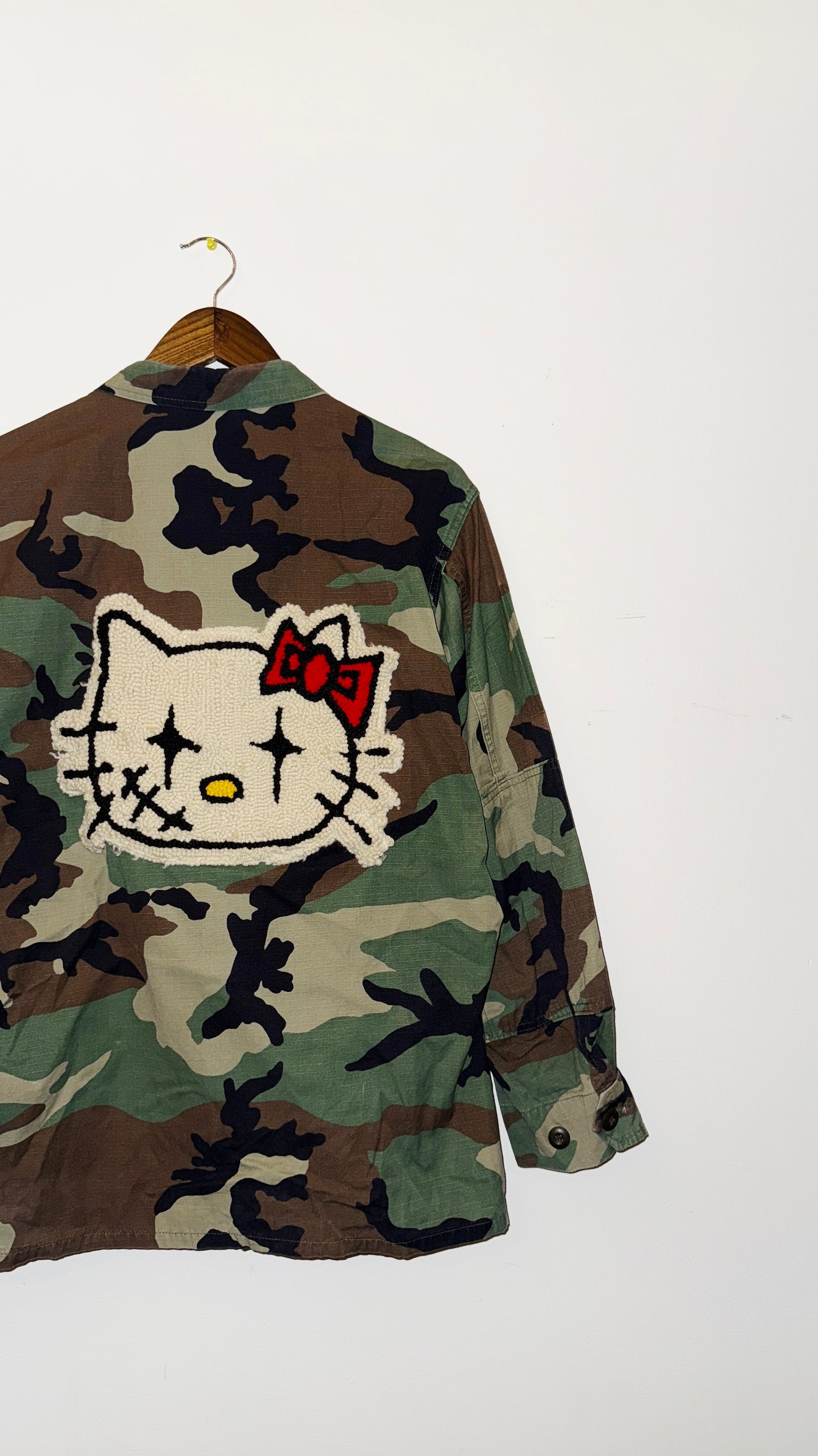 IMT 1/1 hand knitted patch camo jk hello KT